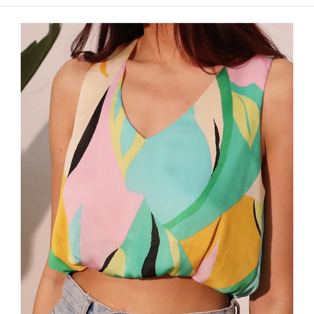 Multicolor set-  Women's Top + maxi skirt